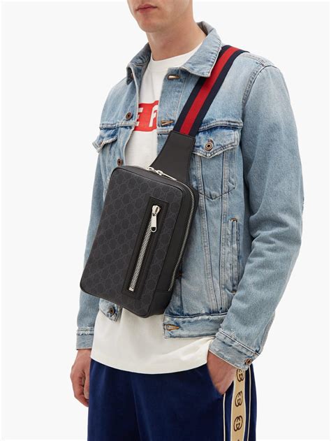 gucci sling bag men|men's gucci crossbody bag sale.